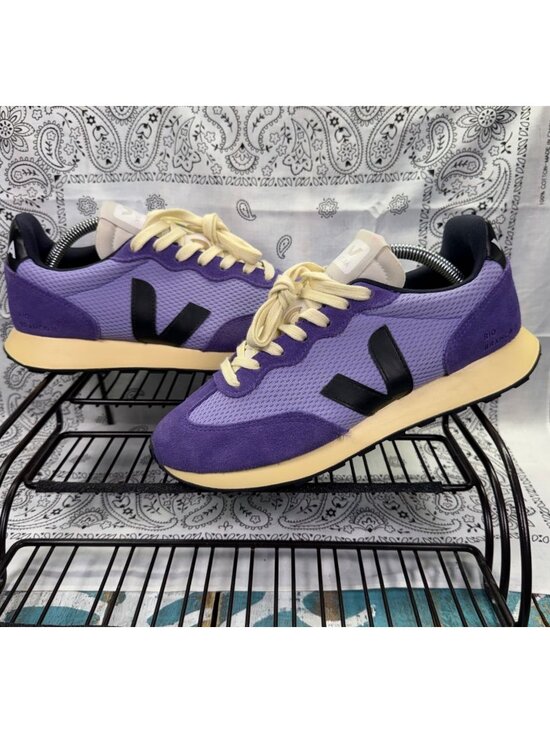 Veja Shoes - VEJA RIO BRANCO II ALVEOMESH/LAVANDER/BLACK WOMANS 7 MSRP 170.00 WORN 2X